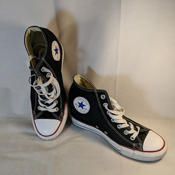 Converse Chuck Taylor All Star Lux Hidden Heel Wedge Women's 10 Black 547198C - Picture 1 of 16